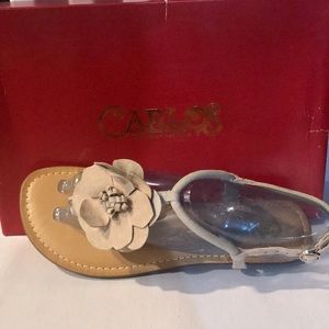 Carlos Santana Shoes - Carlos Santana women’s suede flower sandal Carlos Santana Shoes - Carlos Santana women’s suede flower sandal